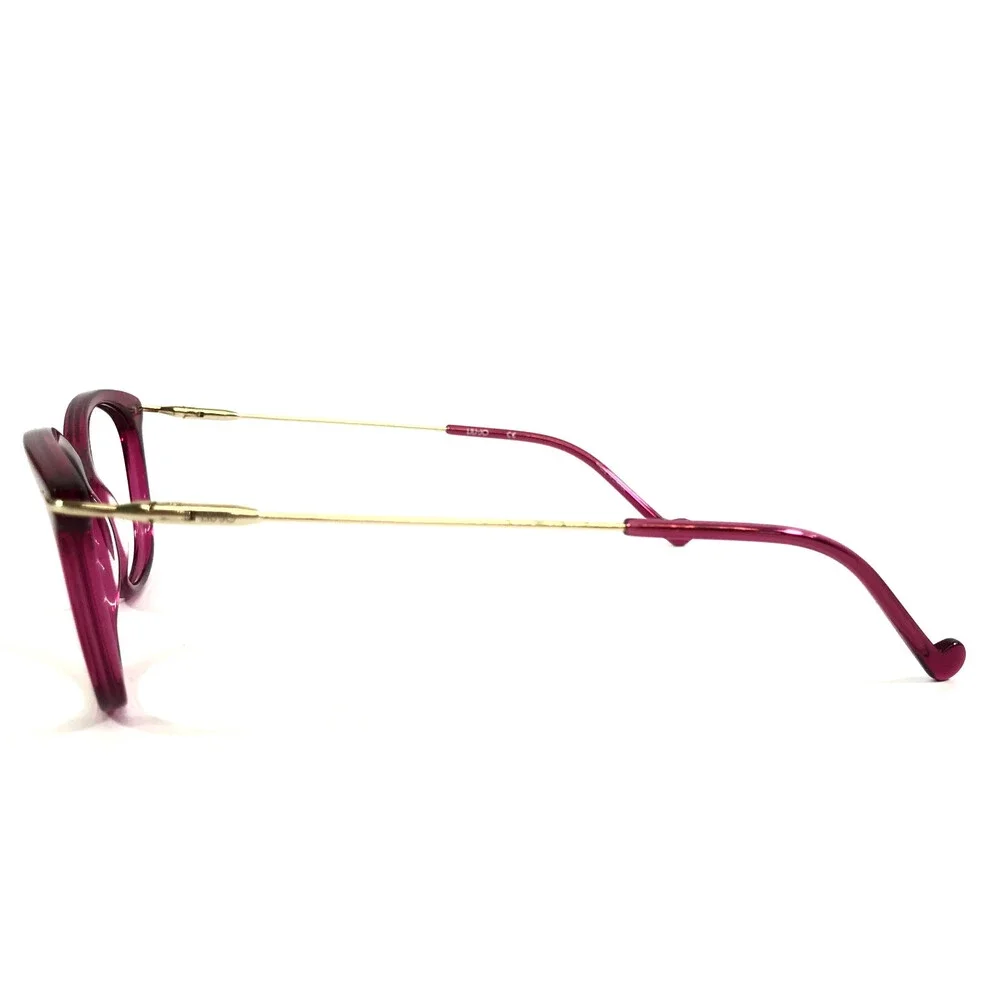 Liu Jo Eyeglasses Frames LJ2705 540 Cyclamen Dark Pink Gold Cat Eye 52-17-135